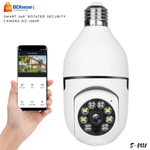 Smart 360° Rotated WiFi Security Camera HD 1080P - Night Vision & Motion Tracking