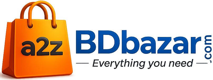 A2Z BD Bazar brand logo featuring a modern online shopping identity