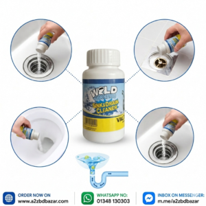WOLD Tornado Sink & Drain Cleaner Powder for kitchen sink, bathroom drain and toilet cleaning
